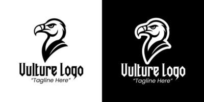 Elegant Vulture Logo for Professional Branding with Monochrome Design vector