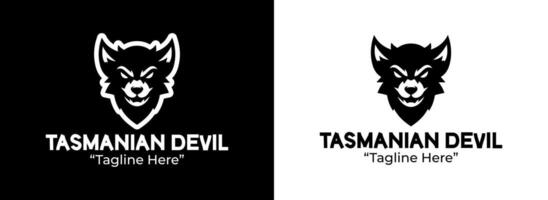 Unique Tasmanian Devil Logo with Bold Typography for Business Branding vector