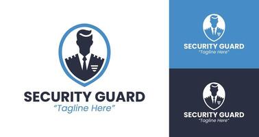 Security Guard Logo with Police Shield and Strong Branding vector