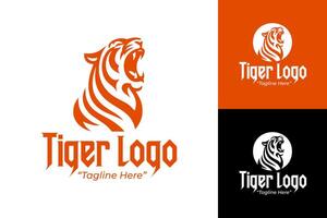 Minimalist Tiger Logo with Powerful Impact for Business Branding vector