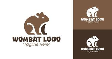 Wombat Icon Logo for Eco-Friendly and Nature-Inspired Branding vector