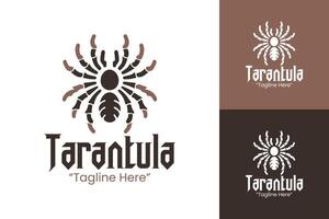 Unique Tarantula Spider Logo with Bold Typography for Business Branding vector