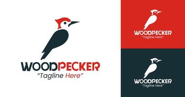 Minimalist Woodpecker Logo for Business and Personal Branding Solutions vector