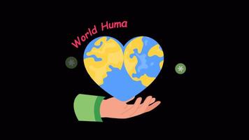 Humanitarian 2D Flat Animations on Transparent background video