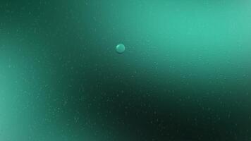 abstract animation dark green gradient background with water drops video