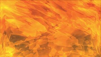 Dynamic Abstract Fiery Background Animation Loop Intense Orange and Yellow Energy Flowing Shapes video