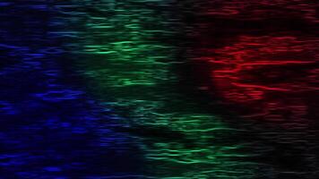 Dynamic RGB Light Waves on Dark Textured Surface - Abstract Background Animation video