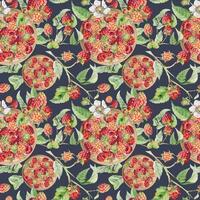 strawberry pattern design for fabrics vector