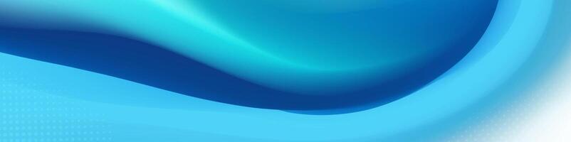 Abstract aqua wave flowing background vector