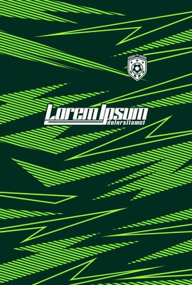 Abstract background for sports jersey pattern line green stripe