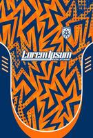 Colorful sports jersey design vector