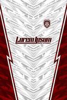 Modern soccer jersey design with bold patterns vector