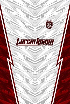 Abstract background for sports jersey pattern grunge white and dark red
