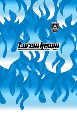 Abstract background for sports jersey pattern blue fire