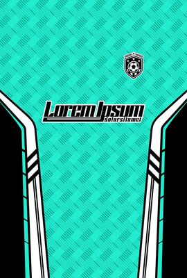 Abstract background for sports jersey pattern tosca line