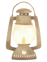 Vintage lantern illuminating a cozy atmosphere in a rustic setting png