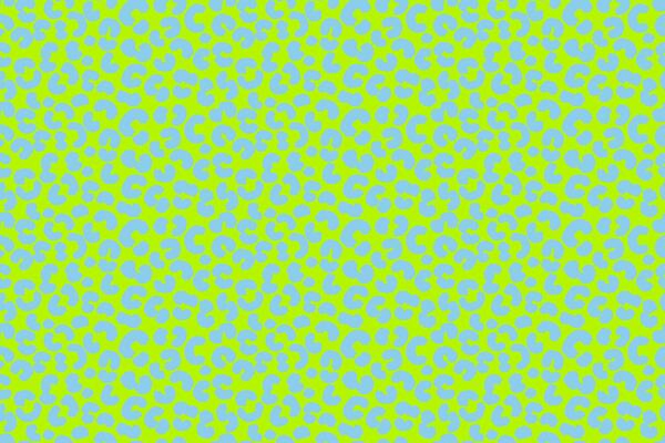 Seamless leopard print pattern with bold green spots on a blue background. Trendy animal skin design for fashion, textiles, packaging, modern digital projects