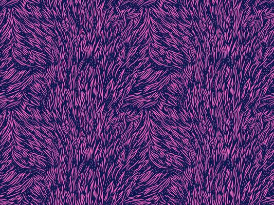 Seamless abstract pattern with organic fur-like texture or zebra stripes in colorful pink tones. Print for textiles, wallpaper, packaging, nature-inspired background in modern designs, stylish
