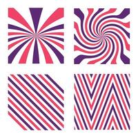 set abstract random pattern collection vector