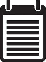 Simple Calendar Icon Silhouette For Planner Or Reminder Use vector