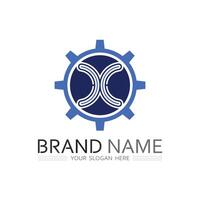 High Tech X Letter Icon Logo for App, Brand, and Web Design vector