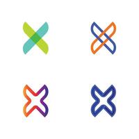 Clean Modern X Logo Design for Branding, Web, and Creative Agencies vector