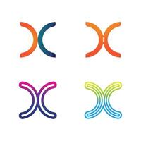 Stylish X Shaped Logo Concept for Tech Business and Digital Identity vector