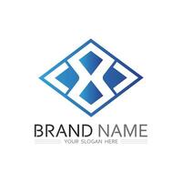 Unique Logo Design Featuring Letter X for Tech and Business Solutions vector
