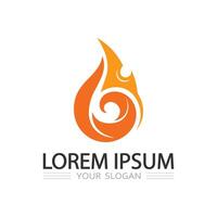 Fire logo with spark effect and bold lines for modern startup businesses vector