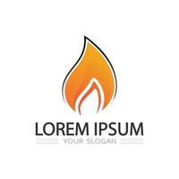 Fire swirl abstract icon logo design for hot, dynamic, powerful brand image vector