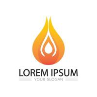 Powerful fire logo illustration with sharp dynamic edges for fierce branding vector