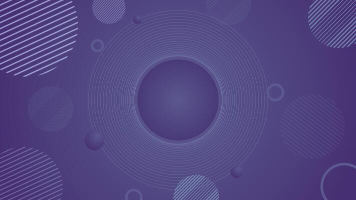 Modern abstract background with circular shapes, gradients, and striped patterns in purple tones ideal for digital design, posters, covers, and web graphics
