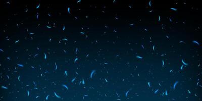 Blue fire and smoke with glowing sparks on dark background. Abstract texture features neon flame, ice particles, and flying embers. Cold and hot energy mix with fog, dust, and motion effect. vector