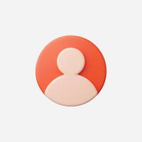 Colorful abstract user icon vector