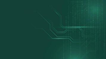 Modern binary code digital background featuring circuit style lines and glowing interface design ideal for tech, software, and cybersecurity themed projects and presentations vector