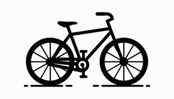 Bicycle icon. Concept of cycling, with a white background. vector