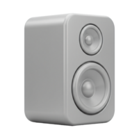 Modern Grey Compact Stereo Speaker System High Fidelity Audio Two Way Design png