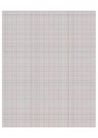 Millimeter grid on A4 size page. Divided by black 1 and red 10 mm lines. Sheet of engineering graph paper. illustration. vector