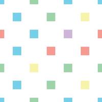Seamless polka square pattern in different colors. Colorful theme. Sipmle flat wallpaper vector