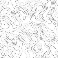 Abstract topoghrapic map. Thin black dashed contour lines on white background. illustration. vector