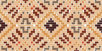 Cross Stitch Korean Traditional Pattern Designfolk Embroidery, Aztec Geometric Ornament Print. Design for Carpet, Wallpaper, Clothing, Wrapping, Fabric vector