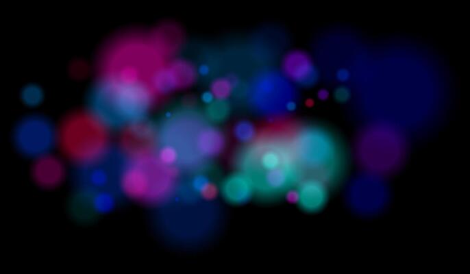A dark background with many colorful lights