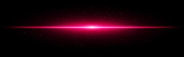 A bright red light is shining on a black background vector