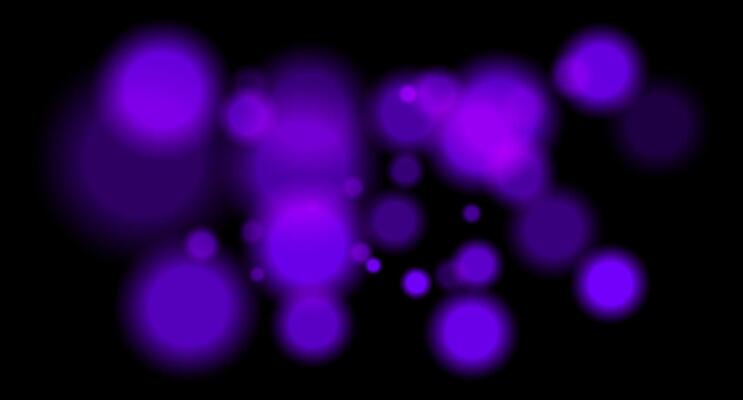 A purple light is shown on a black background