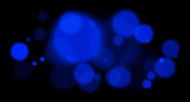 Blue lights on a black background vector