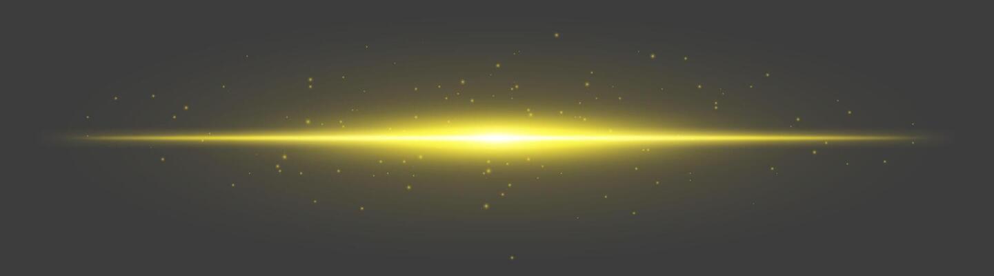 A glowing yellow light on a dark background