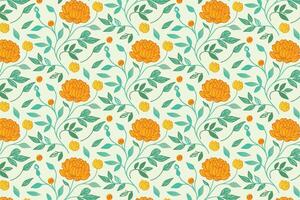 cotton flower sketch pattern with modern botanical lines and abstract styling designed for women wear and wrapping sheets vector