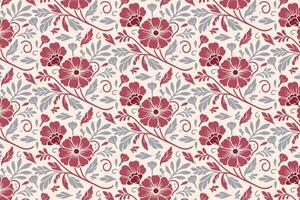 contemporary flower pattern featuring single line sketches and organic flow suitable for bedsheet covers and textile design vector