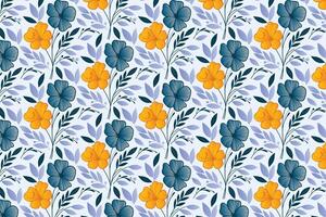 natural floral texture with simple rose sketches and lightweight botanical lines perfect for wrapping and clothing fabrics vector