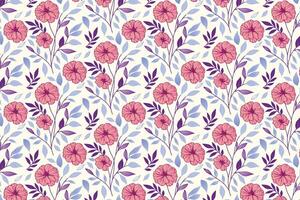 refined floral sketch pattern with organic illustrations and abstract flow suitable for decorative pillow and packaging vector